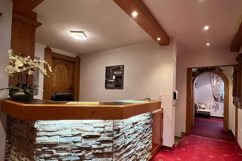 Reception of the Petererhof in the Zillertal